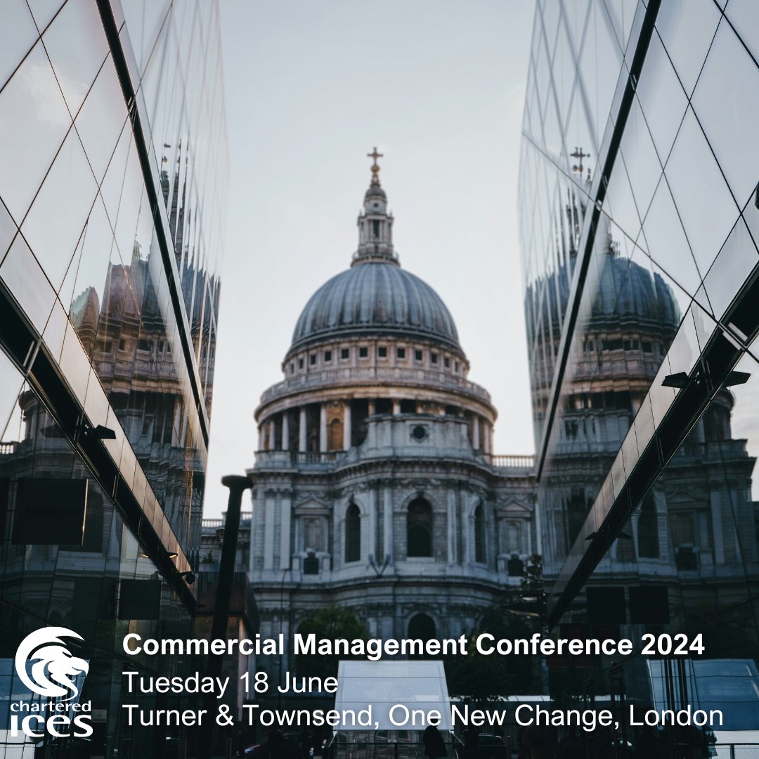 Open for all to attend and with less than two months to go until the Commercial Management Conference, here's a reminder for you to save the date! 🗓

Book now at cices.org/event-detail?i… + we'll see you there 🤝

#CICESEvent #ConstructionLaw #LegalUpdates