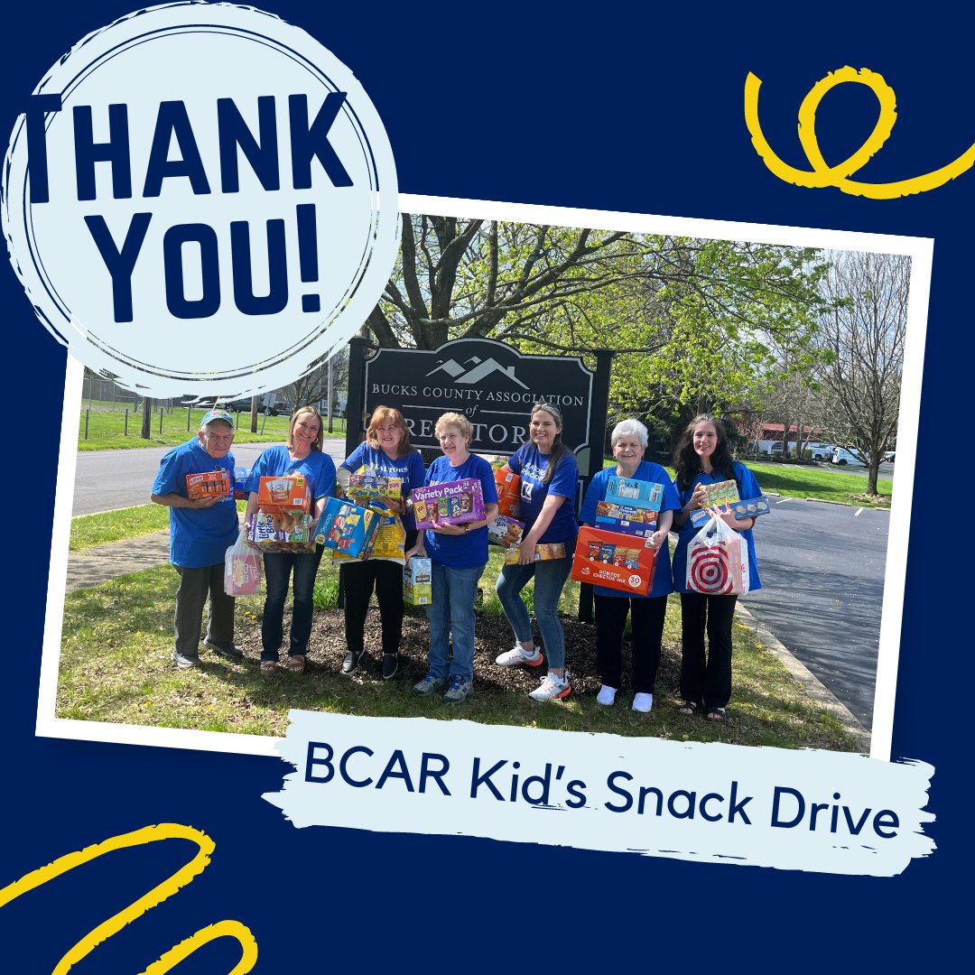 ✨THANK YOU✨

Our friends at @bcar collected a whopping 701 pounds of kid's snacks for our clients, plus monetary donations to help us purchase more! We are so grateful for their continued generosity and support of our mission. 💙

#buckscounty #giveback #bchg