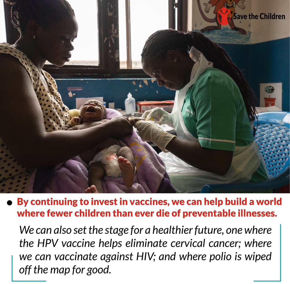 Vaccines are one of humanity’s greatest achievements.
 #VaccinesForAll #ChildSurvivalAction