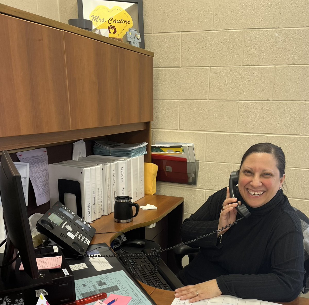 Siena would like to recognize and thank our Head Secretary Mrs.Cantore for what she does for St.Catherine of Siena.  We love you Mrs. Cantore!!