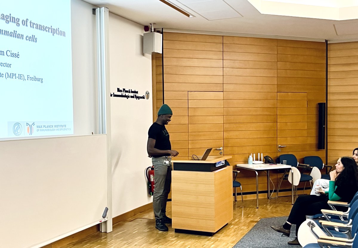 A small snapshot of today: Our Director Ibrahim Cissé gave a talk during our Friday Science Afternoon. The focus was on the lab’s latest paper in Cell and the subsequent research questions it raises. Exciting research ahead! 😋 cell.com/cell/fulltext/…