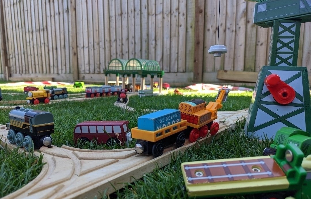 That time we built the UK rail network in the garden out of Brio!