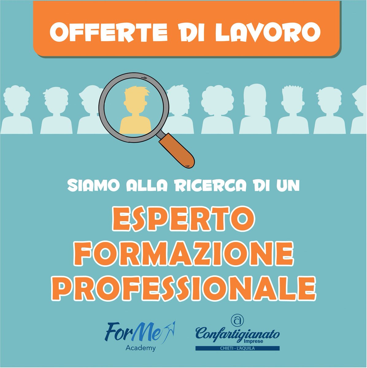 💻 Academy ForMe, ente di formazione di Confartigianato Chieti-L’Aquila, ricerca esperti in formazione professionale per le sedi di Chieti-Lanciano e L’Aquila. 🔎 Per tutte le informazioni CLICCA QUI 👇🏻
buff.ly/49VLGiU

#NoiConfartigianato #CostruttoriDiFuturo