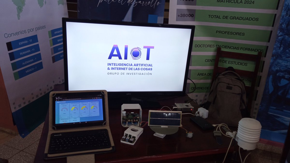 El grupo de investigación AIoT del Departamento de Informática presente en Expo Yayabo 2024. #UniversidadCubana #TransformamosParaElDesarrollo