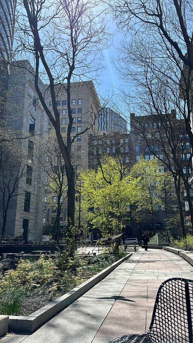 No better spot in downtown CLE to make phone calls and drink coffee 😍 #EastmanReadingGarden