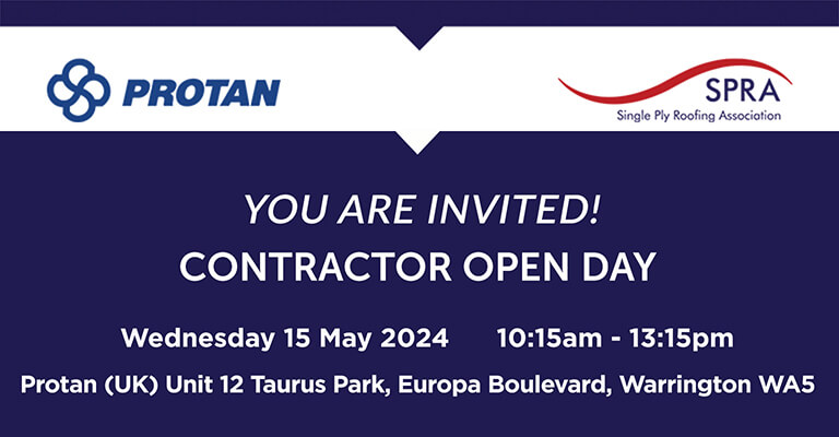 The @singleply #Roofing Association (#SPRA) is hosting a new Contractor Open Day at @Protan_Uk in #Warrington on Wednesday 15 May. Find out more: roofingtoday.co.uk/spra-contracto…
