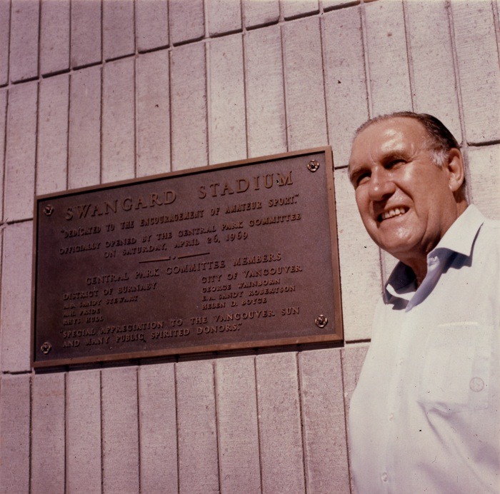 April 26th - On This Day in BC Sport History: 1969 Swangard Stadium opens in Burnaby with an opening ceremony attended by Premier WAC Bennett and other dignitaries. The stadium's first event is held afterwards: a BC provincial cup soccer final match between the North.../2