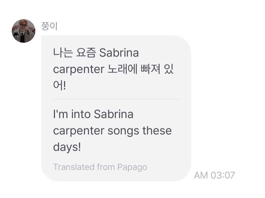 dailyjoongie's tweet photo. omg i just saw hongjoong recommending taylor swift's new album and saying he's into sabrina carpenter songs 😭😭😭 https://t.co/0S83xqnJxE