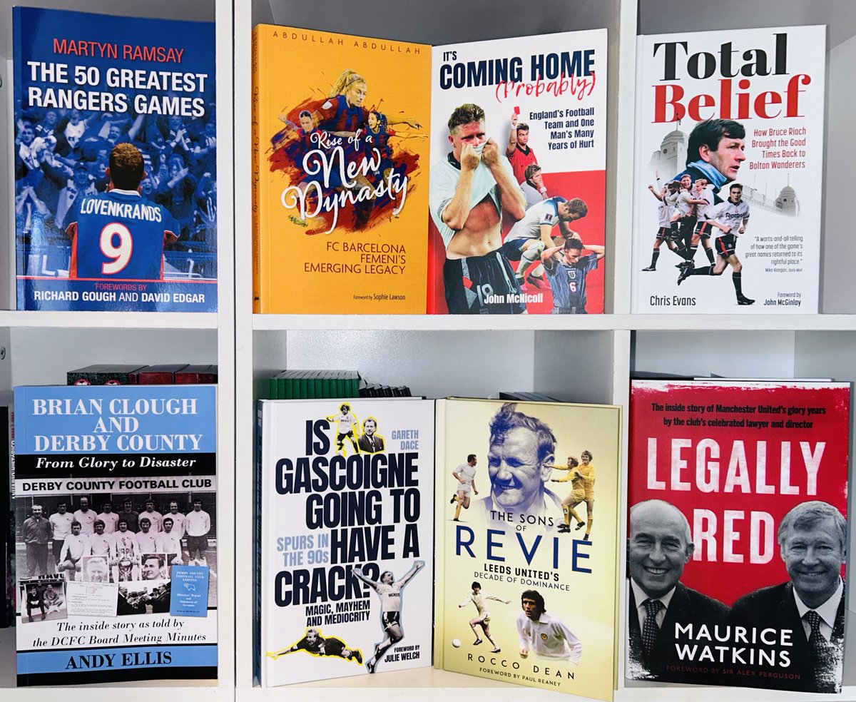 *NOW AVAILABLE* 
This week's new arrivals! 
Get your books here!⚽️👇📚
soccer-books.co.uk/collections/ne…

@KunAbd @lawson_sv @theWishyman80 @GarethDace @roclufc @drac_uk #UWCL #ChelseaBarça @FCBfemeni #England @thegazza_ #Spurs #RangersFC #bwfc #PL #DCFC #EFL #MUFC