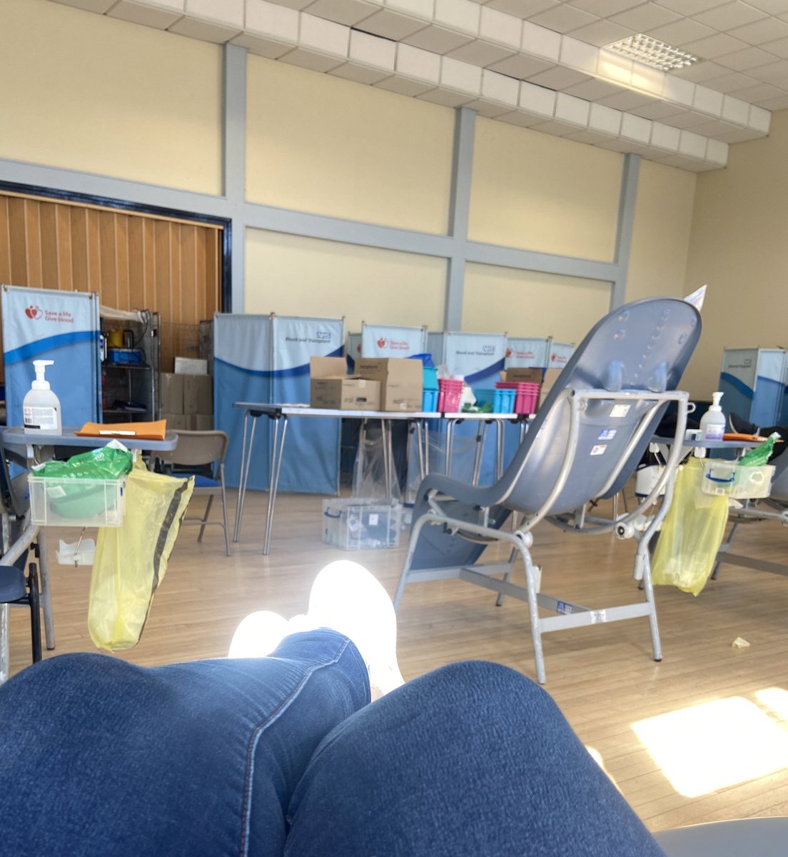 ‘ A little scratch’ that’s all it takes to save a life! Shout out to the #hartlepool team at @GiveBloodNHS. In and out in 25 minutes! Booked in for August - anyone coming to join me?