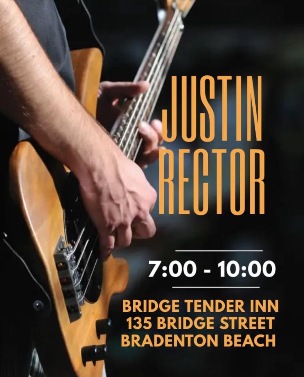 Justin’s back for another great Friday night of music!! #bridgetenderinn #bradentonbeach #AnnaMariaIsland #bestlivemusiconAMI #justinrector #awesomefoodandcocktails #meetmeatthetender #Groove #Music