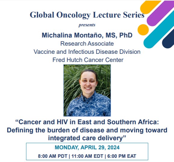 Global Oncology at Fred Hutch (@fredhutchgo) on Twitter photo Join us at our next #globaloncology seminar on Mon., April 29 at 8AM PDT! We will be joined by Dr. Michalina Montaño who will discuss #cancer and #HIV in East and Southern Africa. Zoom registration: bit.ly/3VXPvB1 See more below 👇<a href="/fredhutch/">Fred Hutch Cancer Center</a> Join us at our next #globaloncology seminar on Mon., April 29 at 8AM PDT! We will be joined by Dr. Michalina Montaño who will discuss #cancer and #HIV in East and Southern Africa. Zoom registration: bit.ly/3VXPvB1 See more below 👇<a href="/fredhutch/">Fred Hutch Cancer Center</a>