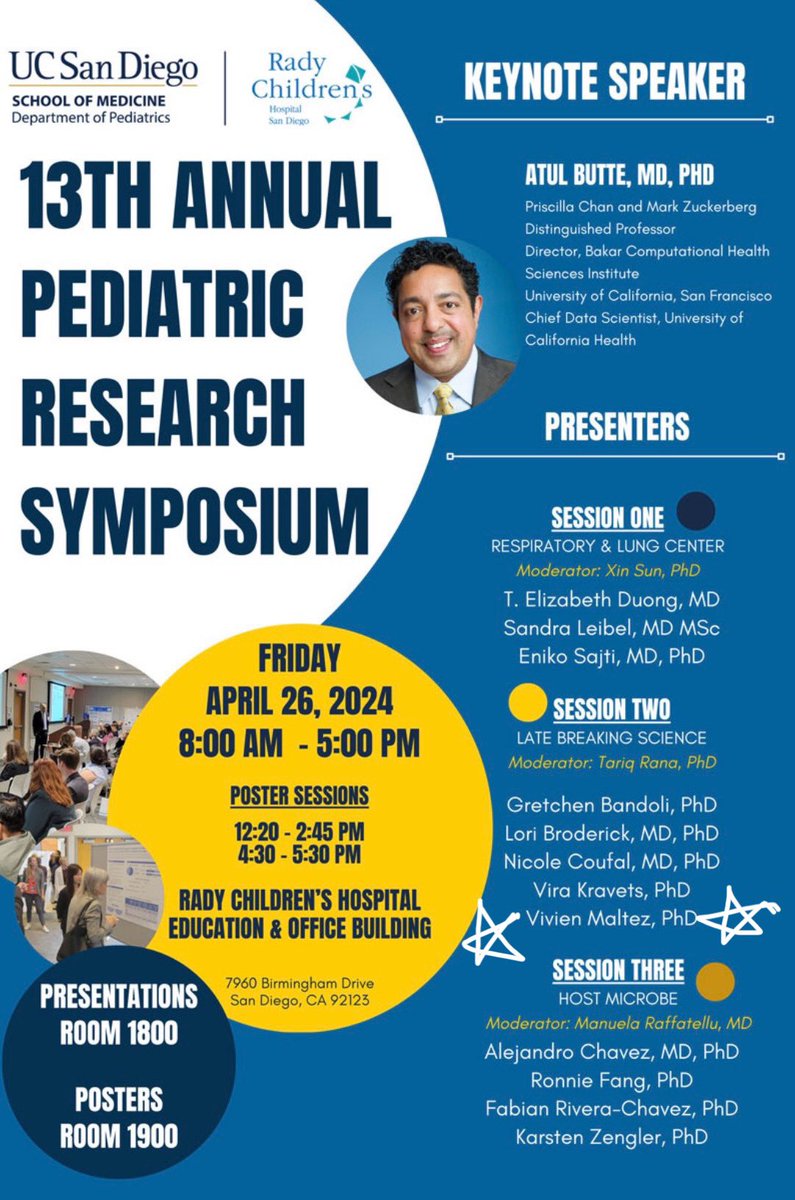 Come see a group of great presenters today—including me! First talk as a PI 🤩<a href="/UCSDHealth/">UC San Diego Health</a> <a href="/UCSanDiego/">UC San Diego</a>