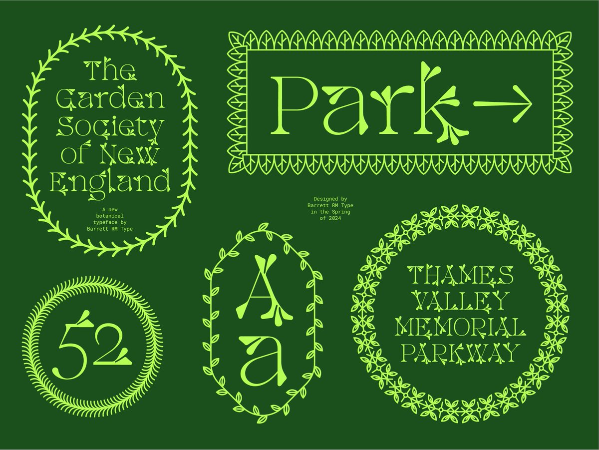 Sample of Arden Serif, a botanical typeface! Coming soon...