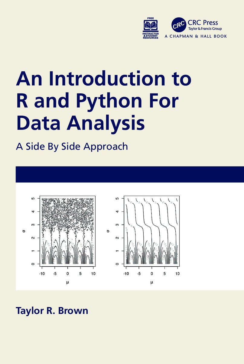 An Introduction to R and Python for Data Analysis kod yazma konusunda daha önce herhangi bir aşinalığa sahip olmayan öğrenciler için yazılmış bir kitap. Aşağıdaki linkten internet sürümüne ulaşabilirsiniz 🔗 randpythonbook.netlify.app