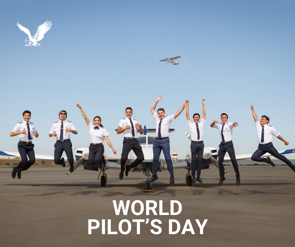 Soaring high and proud on World Pilot Day with American Flyers!

Share your love for aviation and tag the pilots who inspire you.

#AmericanFlyers #flightacademy #flighttraining #aviation #flightschool #pilot #pilottraining #pilotlife #WorldPilotDay