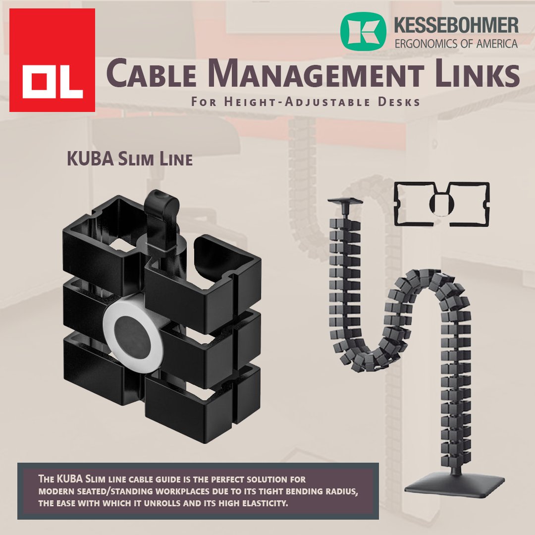 Keep your workspace sleek and organized with our robust cable management solutions. Experience the perfect blend of function and style, ensuring your desk remains clutter-free and your focus sharp. #WorkspaceWellness #CableManagement #Kesseböhmer #Kesseboehmer