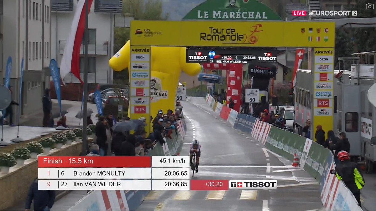 Ilan Van Wilder keeping alive Soudal-Quickstep's chances for the overall podium, same time as Vlasov. #TDR2024