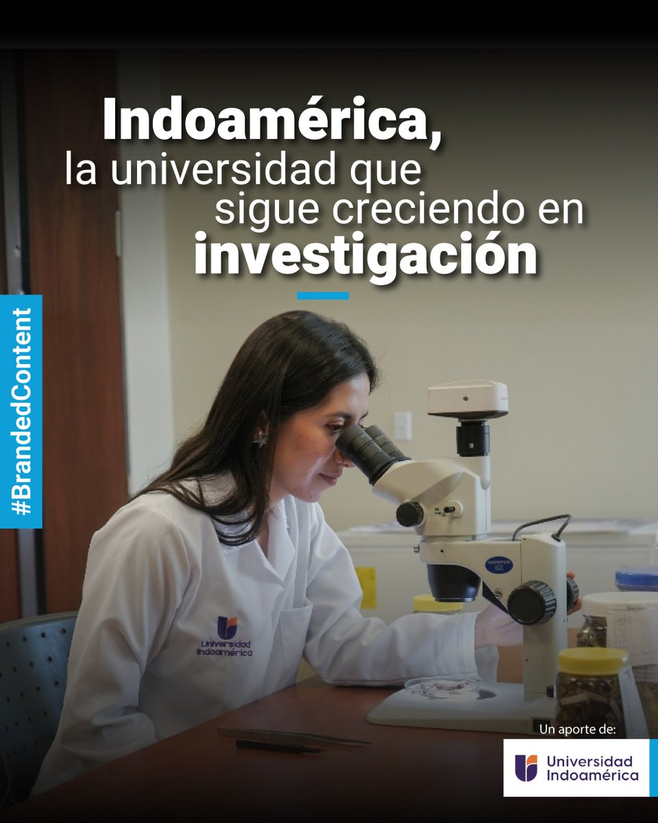 #BrandedContent | 🧏🏻 ¿Sabías que el trabajo científico de @Uni_Indoamerica es galardonado y publicado internacionalmente? 🏆 Conoce cómo esta universidad logra ser líder en investigación científica gracias estudiantes, profesores e infraestructura. ➡️ prim.ec/Kksz50RpaJI