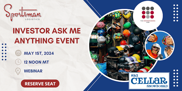 Join us for an insightful Ask Me Anything webinar with Sportsman Logistics on May 1st, 2024, at 12 noon MT! 

Register now to secure your spot! app.livewebinar.com/sportsmanlogis…

#AMAEvent #RetailInnovation #CampaignSpotlight #SupportInnovation #Crowdfunding #Calgary