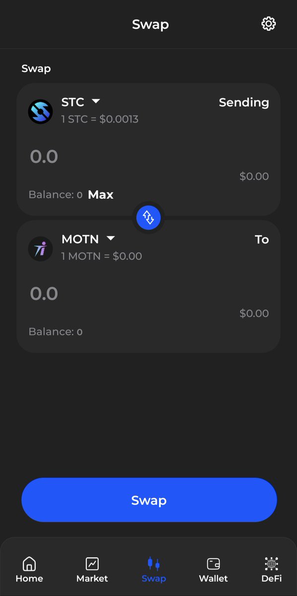 On the new #Saitapro Android update you can swap STC to Motion token @TheMotionApp when trading goes live tomorrow.