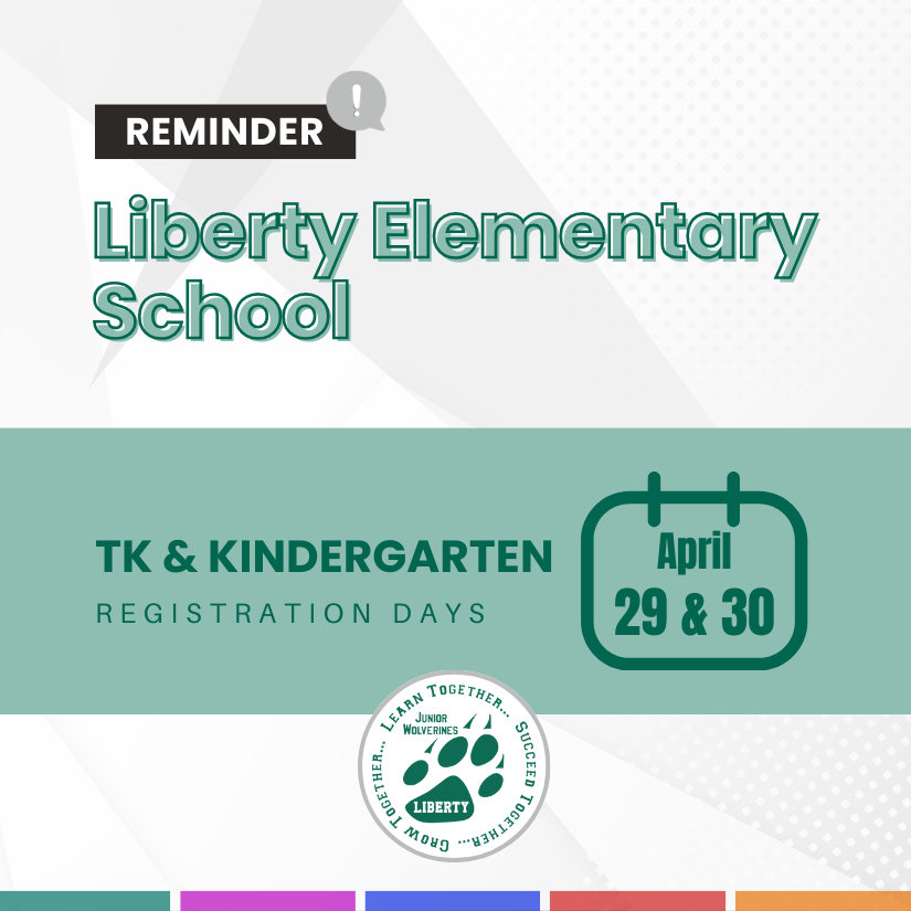 🚌 TK & Kindergarten Registration Reminders for @LibertySCCSD 🚌 DATES April 29 & 30 BRING ✏️Immunization records ✏️Dental screening & vision certificate ✏️Blood lead screening ✏️Custodial records (if applicable) Questions? Call Central Registration at 712-279-6739!