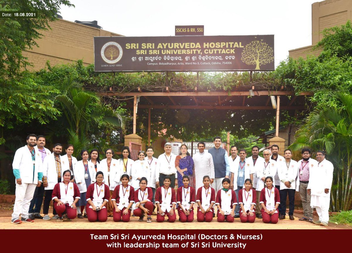 Today we celebrate the 5th Foundation Day of the @SriSriU Ayurveda Hospital ! With the blessings of Gurudev @SriSri and the magnificent effort of our Doctors, nurses & team the last 5 years has seen a monumental impact ! We are Odisha’s first and only private 100 bedded…