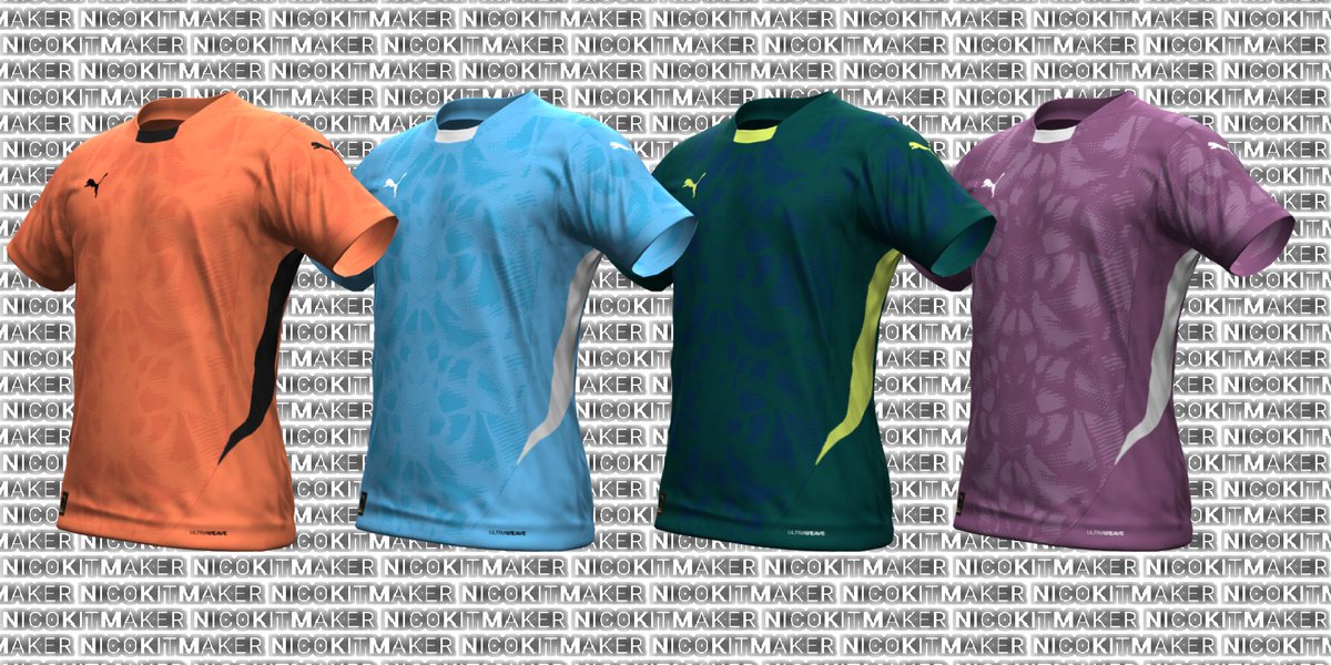 Kits Template #Puma #GK 2024/25 para #PES2021 Utilizando el pattern del gran @byBAU_ Cómo siempre de manera gratuita para todos, de parte también de @EditemosPES Drive: drive.google.com/drive/folders/… Espero lo disfruten.. (Los colores de los kits son los que se filtraron) (Collar 7)