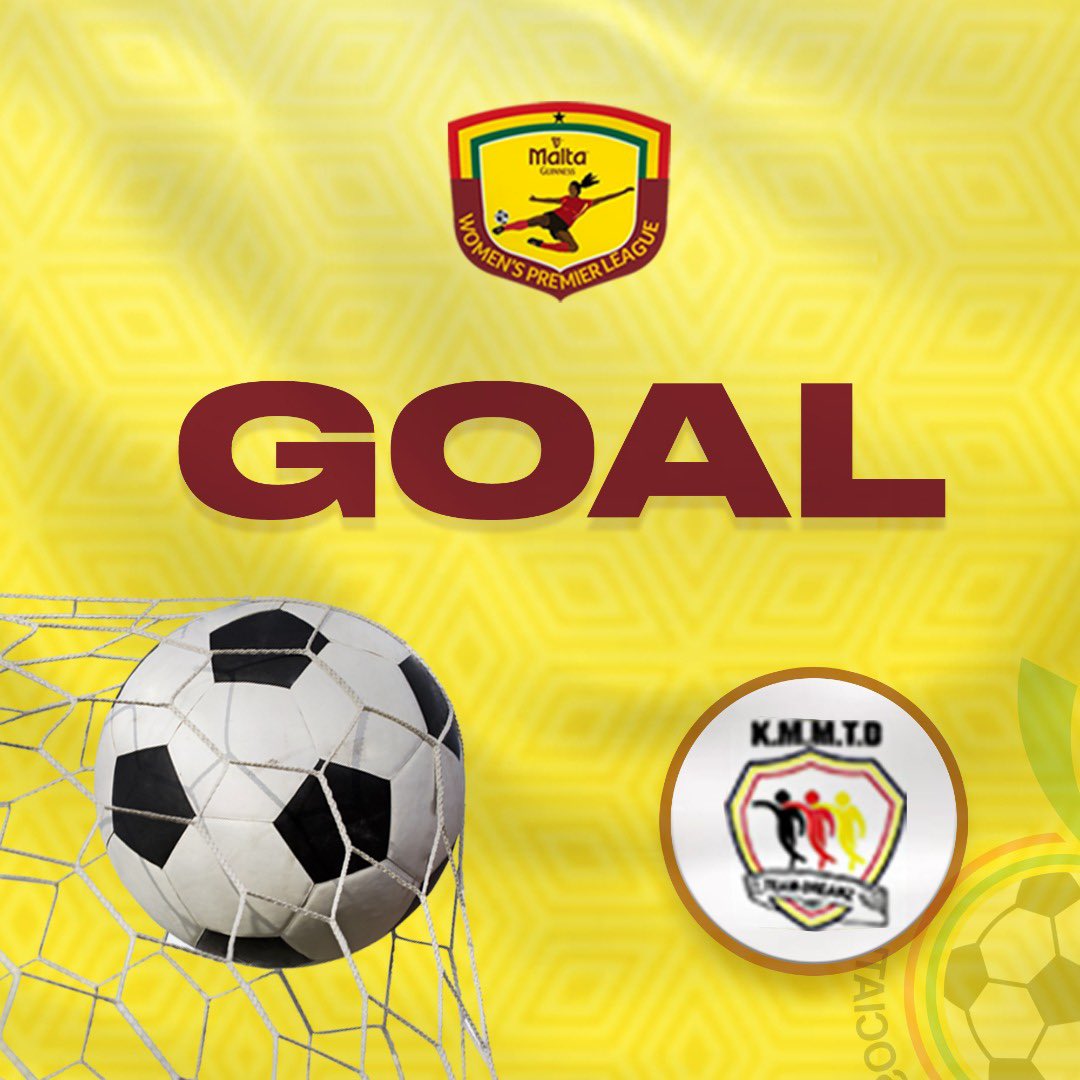 30’ - Goalll…!!!

Sarah Nyarko 30’ 

 🎯 @fosurlfc10 0:1 @DreamzLadiesFC

#NorthernZone 🔥 

#SheDidThat 
#MaltaGuinnessWPL
#BetwayGh