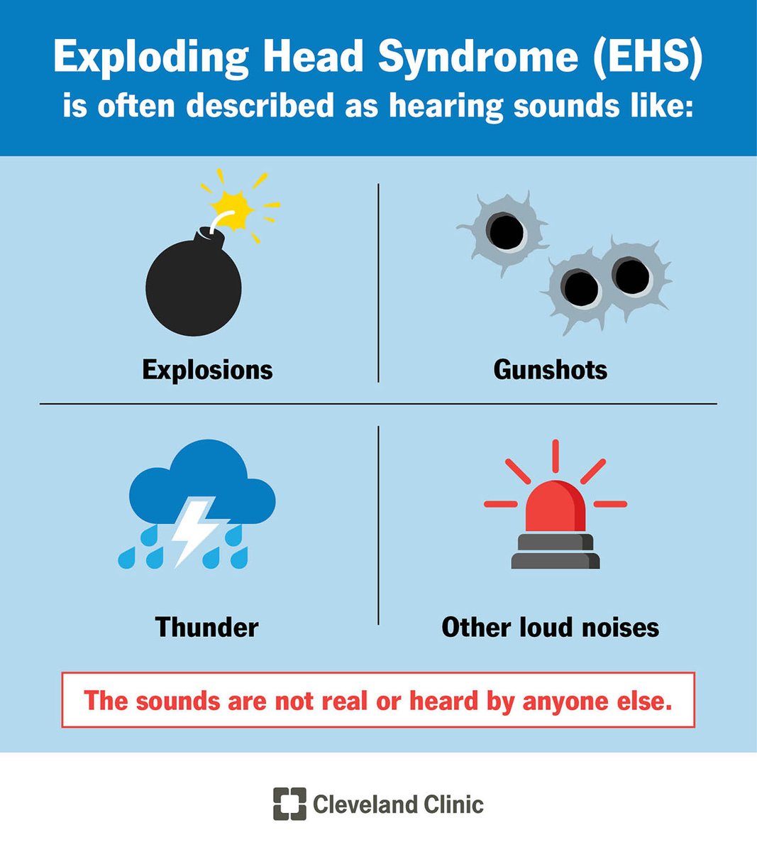 I've talked about EHS before (falling asleep/waking up to a loud noise in your head). Do you experience it? What do you hear? Usually I hear a loud bang. Recently I heard my Mom yell my name. This morning I heard a British man call out 'HELLO?' So damn weird. #sleepdisorders