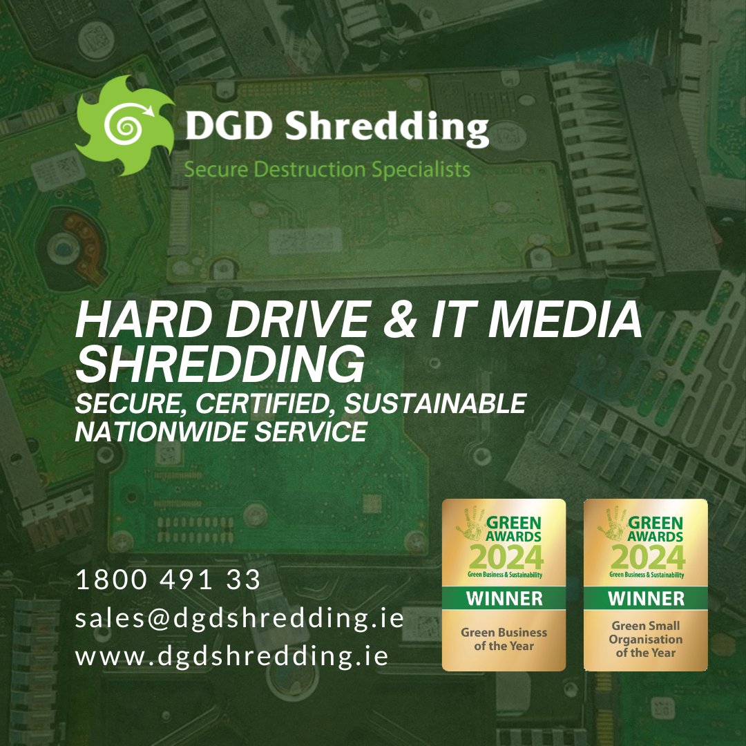 DGDShredding's tweet image. DGD Shredding secure hard drive shredding services offer flexible solutions for the destruction of Hard Drives, IT Media, and WEEE waste. We offer Onsite Shredding for Hard Drives and Offsite Shredding for Hard Drives, IT Media, and Product Destruction Nationwide