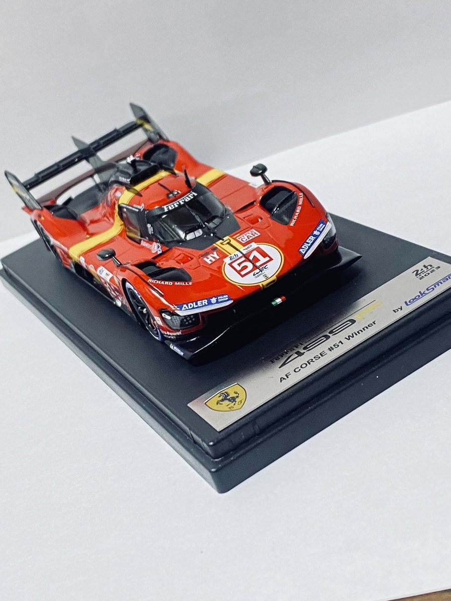 Shochan_Skyline's tweet image. やっっっっと届いた…！！！

499P、カッコ良すぎる…。

#SPARK #Looksmart #Ferrari #Ferrari499p #FerrariHypercar #WEC