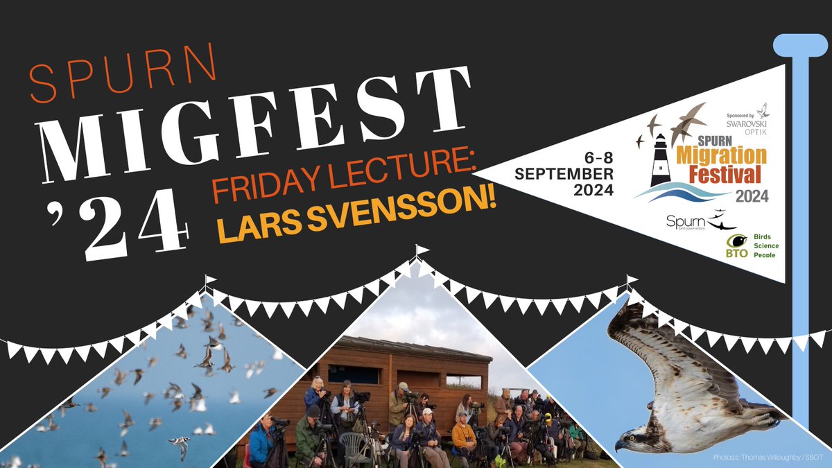 The Friday evening RSPB/British Birds birders lecture will be given by none other than Lars Svensson! A household name to every birder in Europe, we cannot wait to welcome Lars to Spurn this autumn!