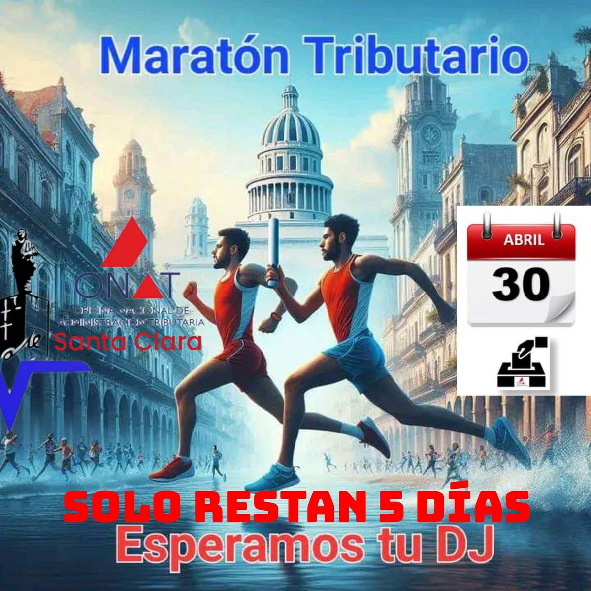 ☆NO HAS ENTREGADO TU #DECLARACIÓN_JURADA

Pues ya entramos en la recta final, solo restan #5_DIAS desde hoy #26_de_abril hasta el #30_de_abril.

#NO_ESPERE_MAS 
#DECLARE_HOY
#ONAT_SANTA_CLARA