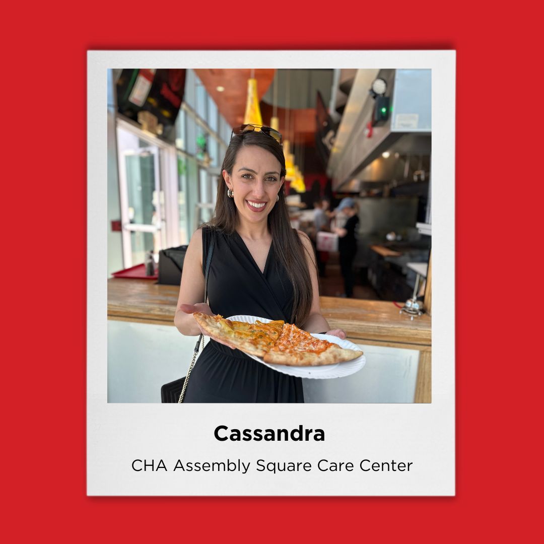 Meet Cassandra, an outpatient occupational therapist at CHA Assembly Square Care Center! 'I work with helping individuals to improve their independence with various activities of daily life, specifically following hand and upper extremity issues.' #OTmonth