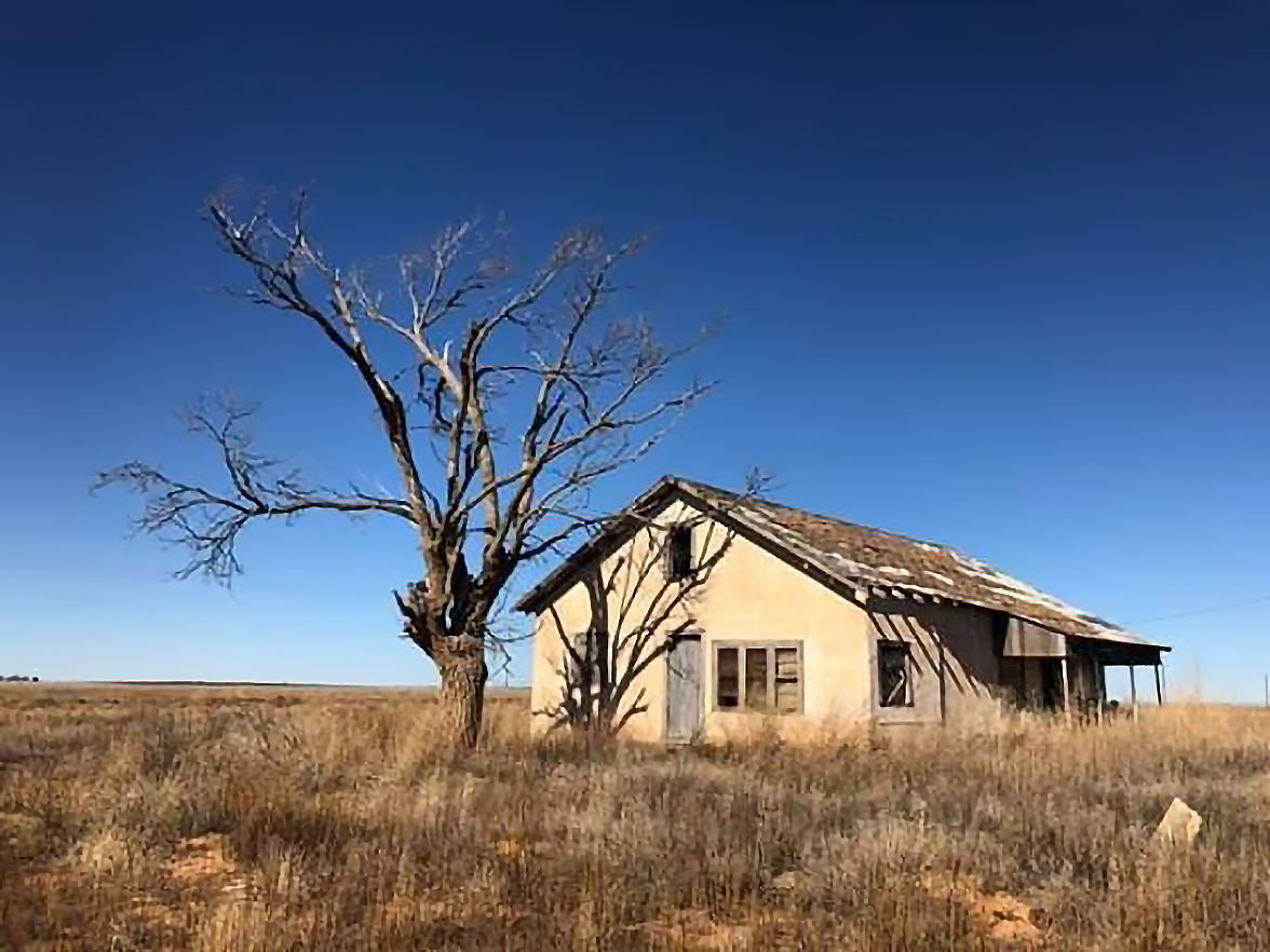 The house in which Waylon Jennings was born near Littlefield, Texas in 1937.