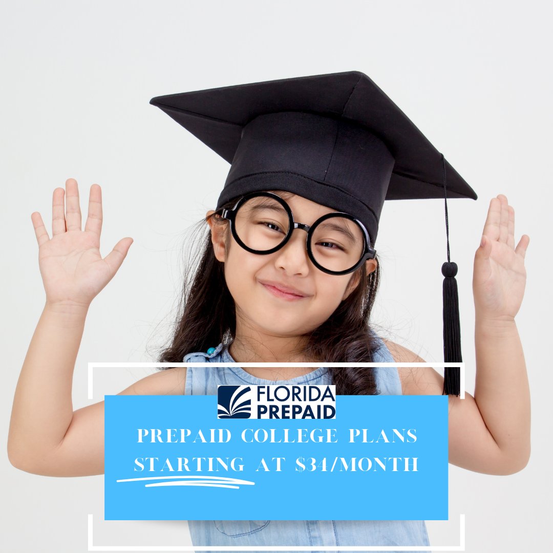 Did you catch the news? Prepaid Plan prices are at their lowest in a decade! Now's the time to kickstart your child's future with plans starting at just $34/month. Don't miss out - start investing today with Florida Prepaid: bit.ly/4azXZ59.