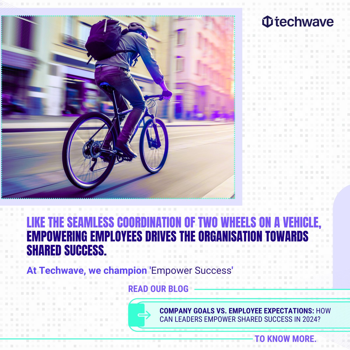 Empowering employees is like the wheels of a vehicle - essential for driving toward shared success. Read our blog to know more @ techwave.net/company-goals-… #techwave #leadership #leaders #colleagues #goals #companygoals #employee #EmployeeExpectation #empower #empowersuccess