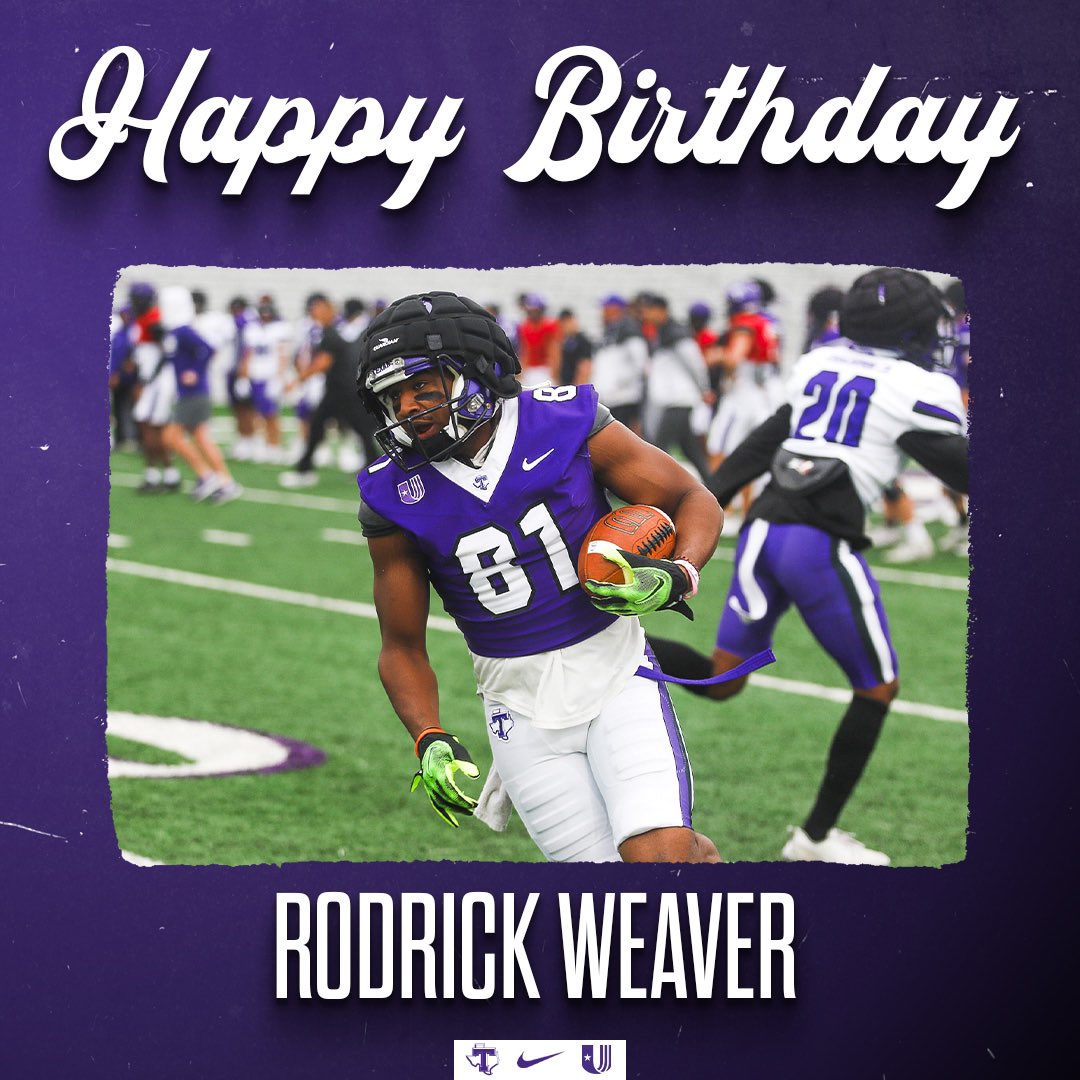 Happy birthday to wide receiver @Weaverjr11!