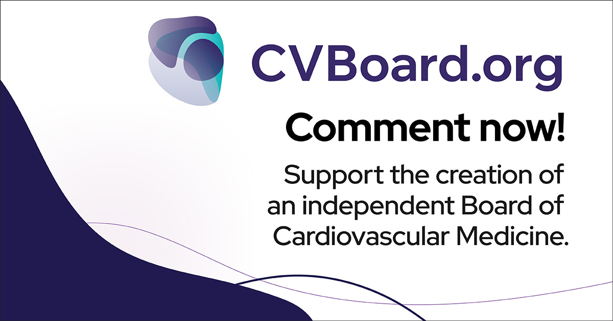 📢 Calling all #Cardiologists ABMS has launched a 90-day open comment period for the proposed 🆕 #CVBoard. How will a new pathway to continuous certification improve your #cardiology practice? Submit your comments today! Learn more: bit.ly/3JyLIT9