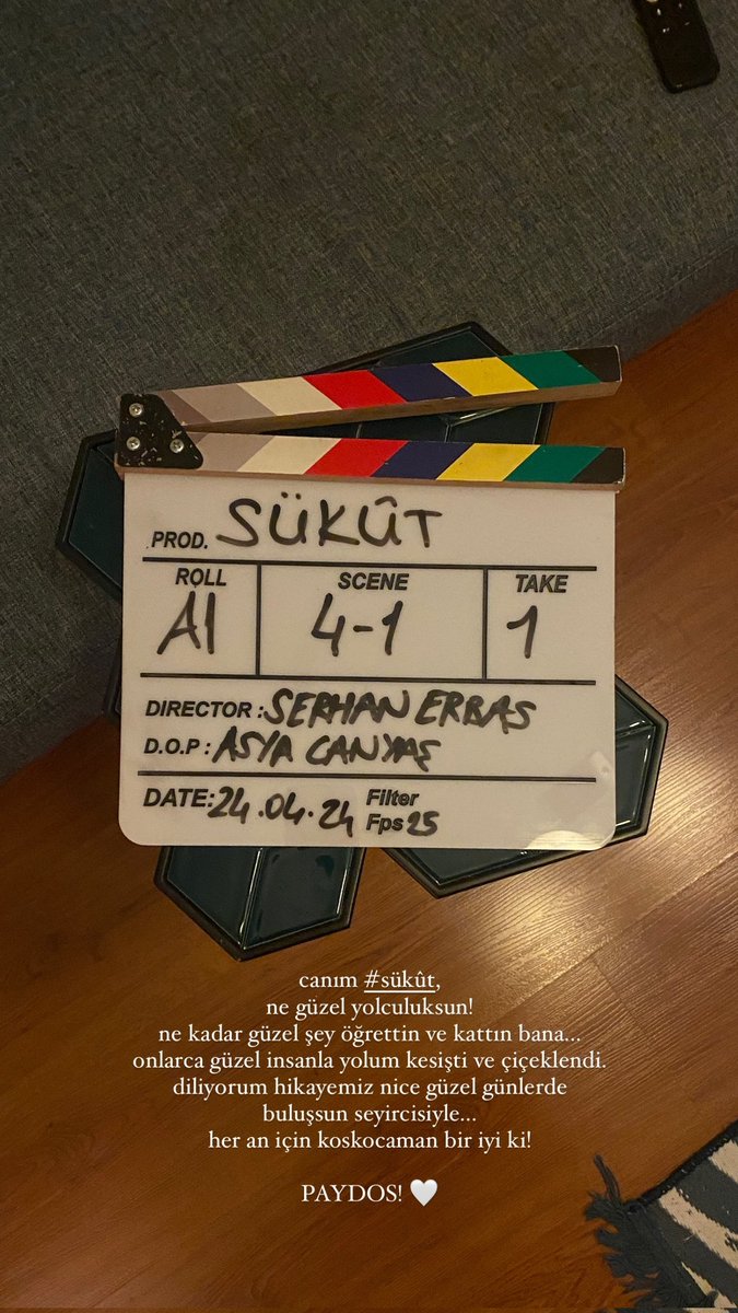 #CananErgüder ve #AhsenEroğlu ’nu yeniden bir araya getiren ‘Sükût’ adlı kısa filmin çekimleri tamamlandı. 🌟💥 #sükut #Thesilence