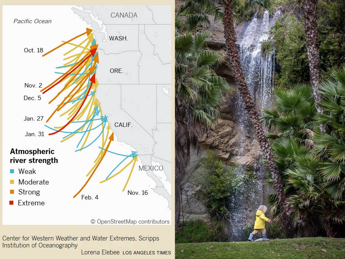 Ancient storms a warning for today. Atmospheric rivers were once wetter, and could be again, a study in @Nature finds. The research found that the region “consistently registered extreme precipitation over a 3,200-year period.” bit.ly/4dcVN5X by @grace_2e via @LAtimes