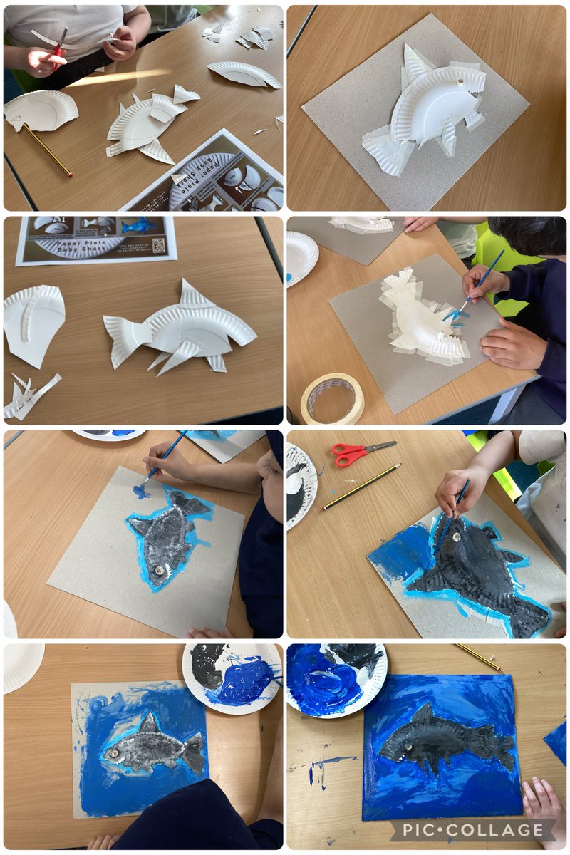 Some fantastic work happening as part of our enrichment programme. Some of our Y3&4’s have been using @DarrellWakelam’s #artjumpstart ideas. Next, we’re going to create turtles! #nowaste @OasisAcademies @HerminderChanna