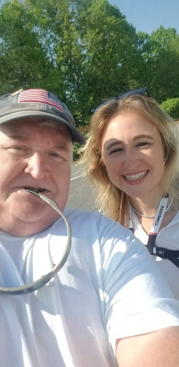 So I wore my @TaylorFerns shirt to @BarberMotorPark and guess who I ran into? The legend herself! Talented driver and a delightful young lady.