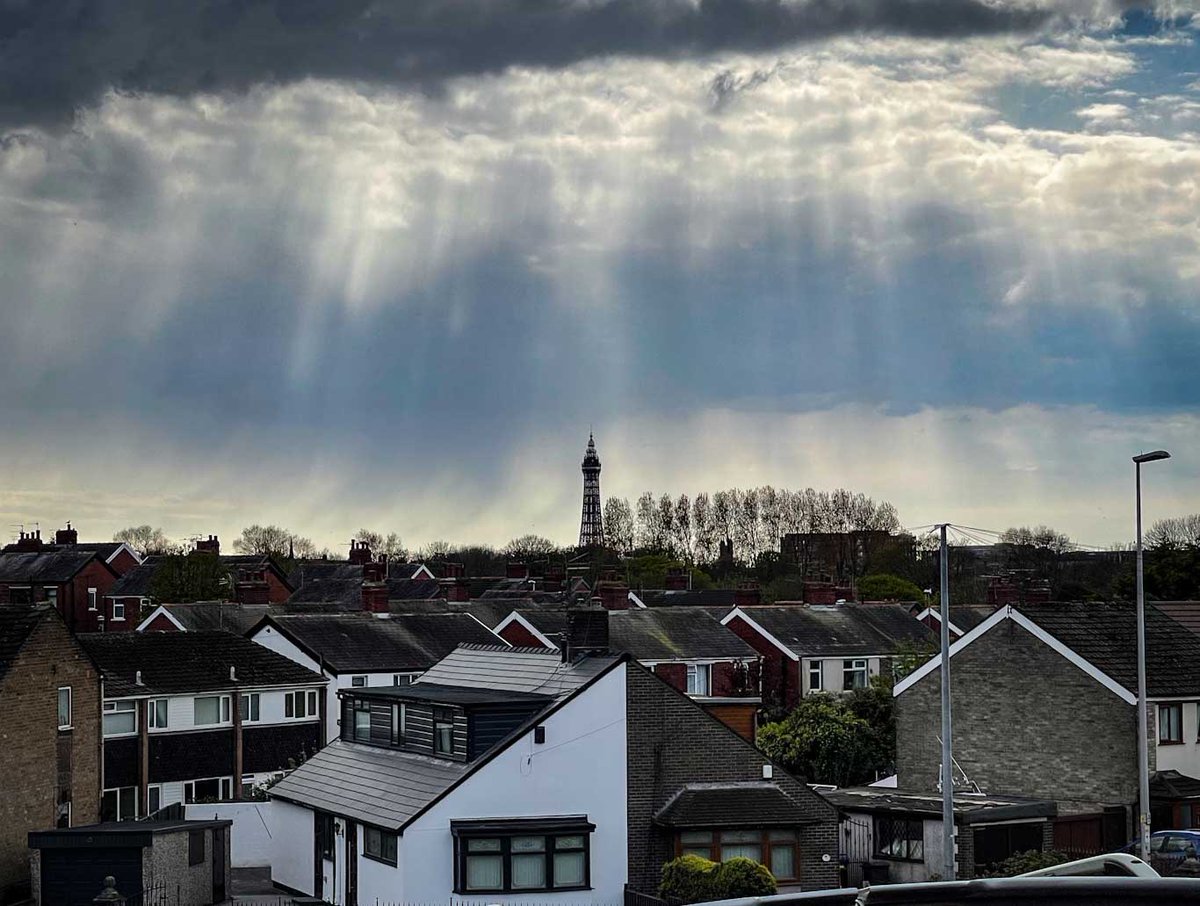 Some pretty epic clouds over Blackpool this afternoon.