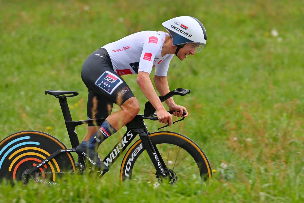 The Oron time trial has concluded and @IlanWilder finished in the top ten after a fantastic effort, which propels him to second overall with two days to go at the #TDR2024. Photo: @GettySport