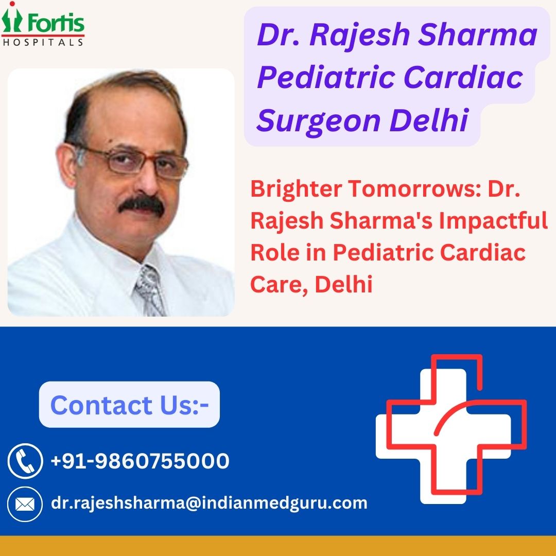 Pediatric cardiac surgery is a specialized field of medicine that focuses on surgical treatments for congenital heart defects and acquired heart diseases in children.
#drrajeshsharma #bestdoctor #bestsurgeondelhi
Call us : +91-9860755000
Read more on:- freeprnow.com/pr/brighter-to…