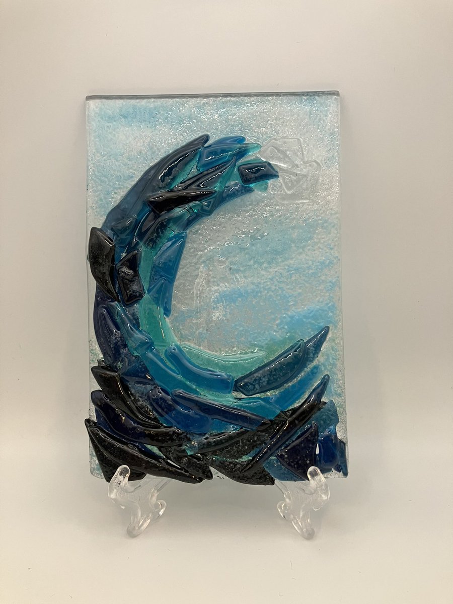 Some fused glass art pieces that I made for #Incognito2024 #Art4Care Congratulations to all @JackandJillCF  for another successful fundraising event