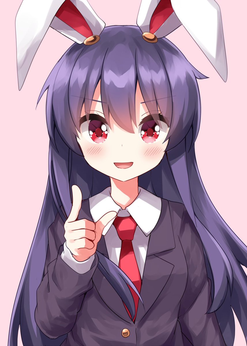 reisen udongein inaba 1girl solo long hair looking at viewer blush smile open mouth  illustration images