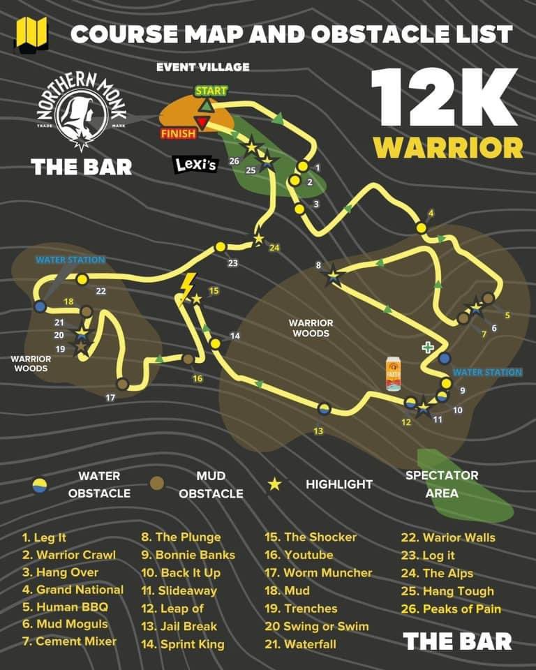 Ladies, gentlemen and gentlefolk, we present to you your 2024 course map and obstacle list 💥